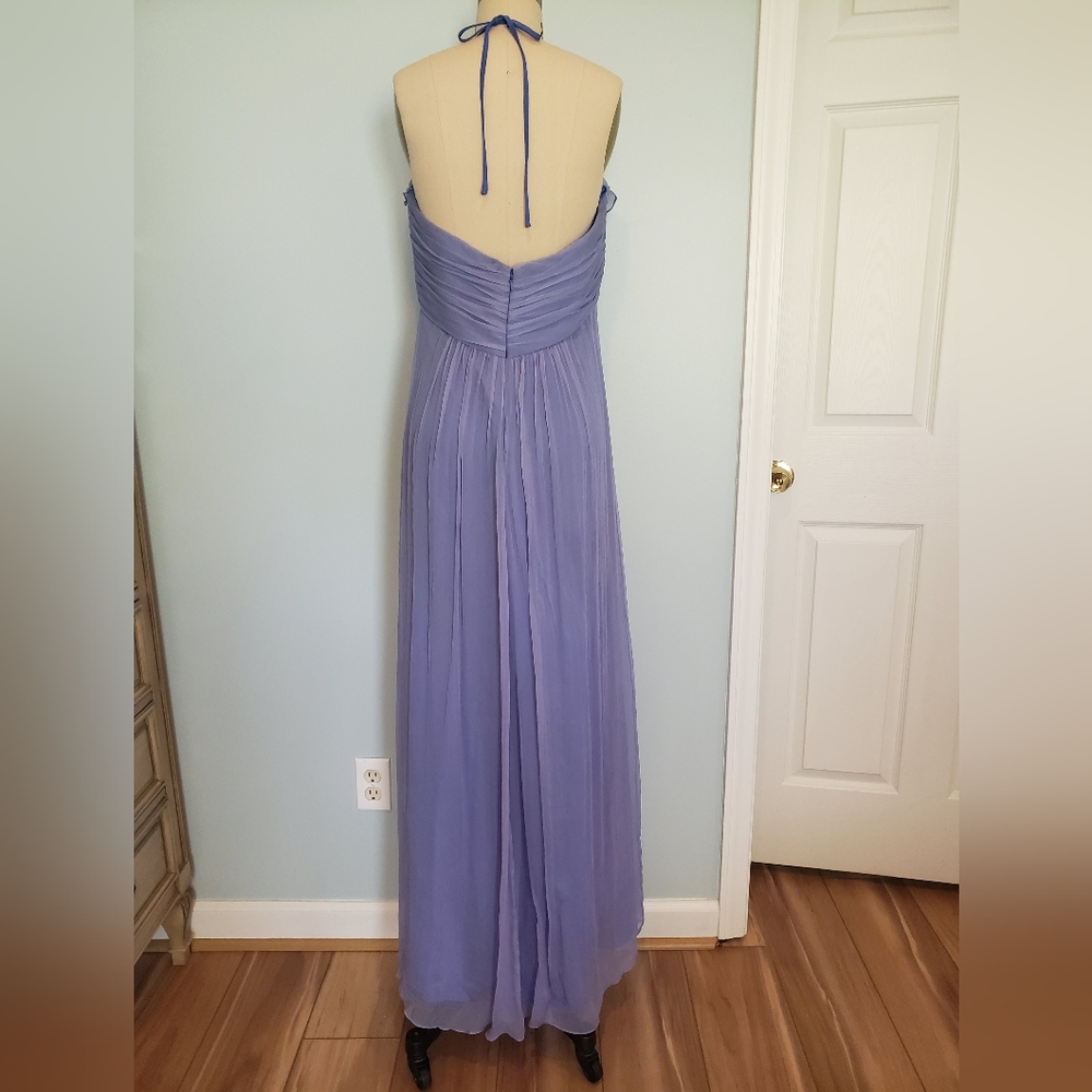 NWT Amsale Silk Dress, style G425C, Hydrangea, 14 - Picture 10 of 16